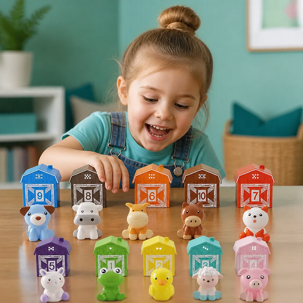 Montessori Colors & Numbers Farm