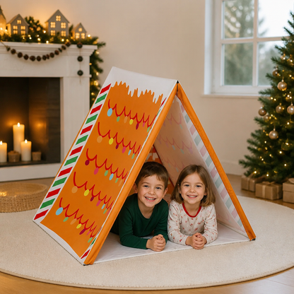 Christmas Gingerbread House Play Tent for Kids