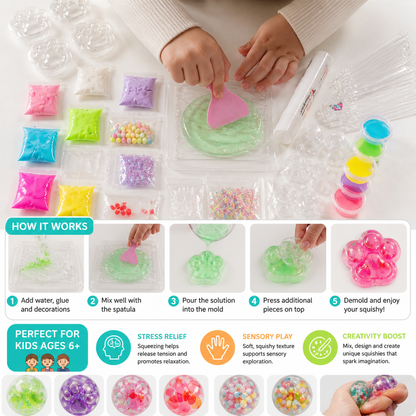 DIY Stress Ball Making Kit for Kids – Create Your Own Squishy Sensory Balls