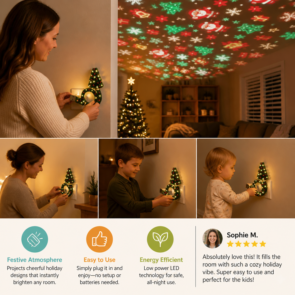 Christmas Tree Projector Lamp