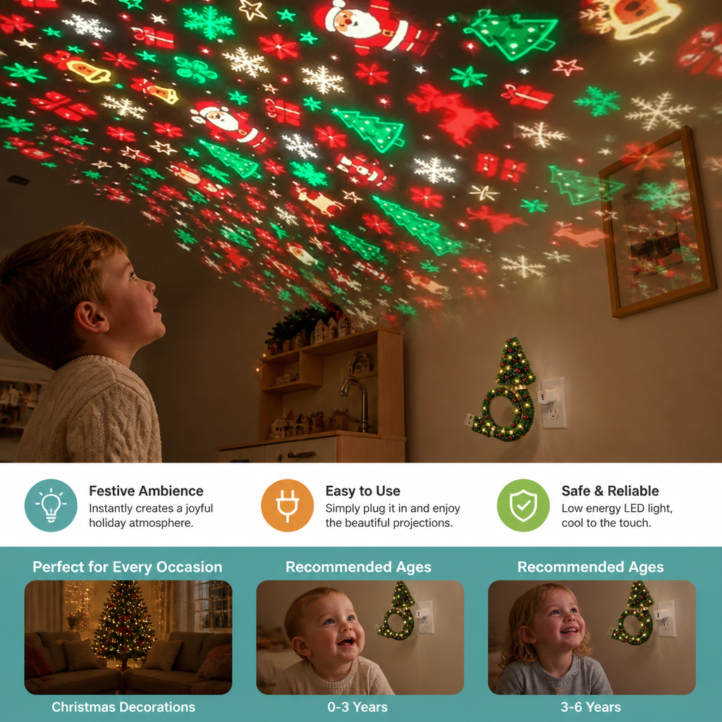 Christmas Tree Projector Lamp