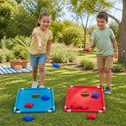 Indoor & Outdoor Two-Color Bean Bag Toss Game for Kids