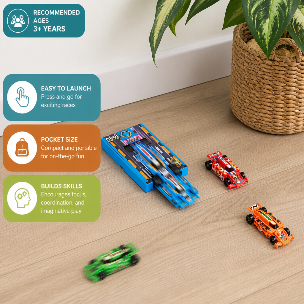 Pocket Size Race Car Launcher Toy
