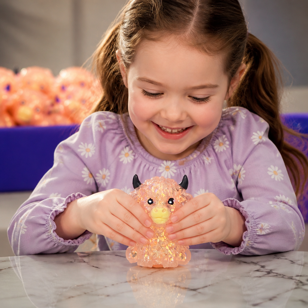 Mini Highland Cow Squishy Stress Relief Toy