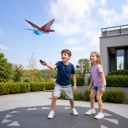 Remote Control Flapping-Wing Flying Bird Toy for Kids