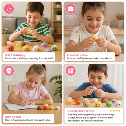 Dumpling Squishy Advent Calendar with Mystery Fidget Surprises