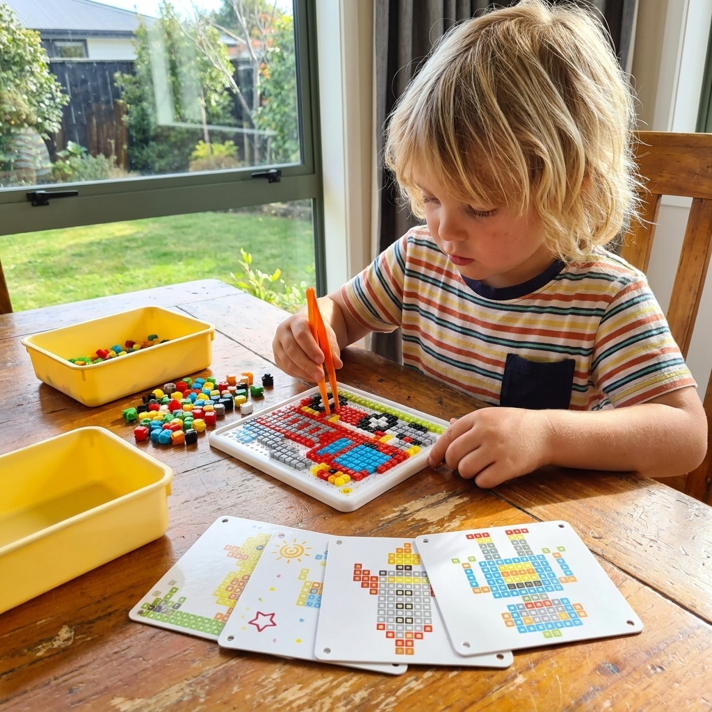 Montessori Learning Peg Mosaic Board