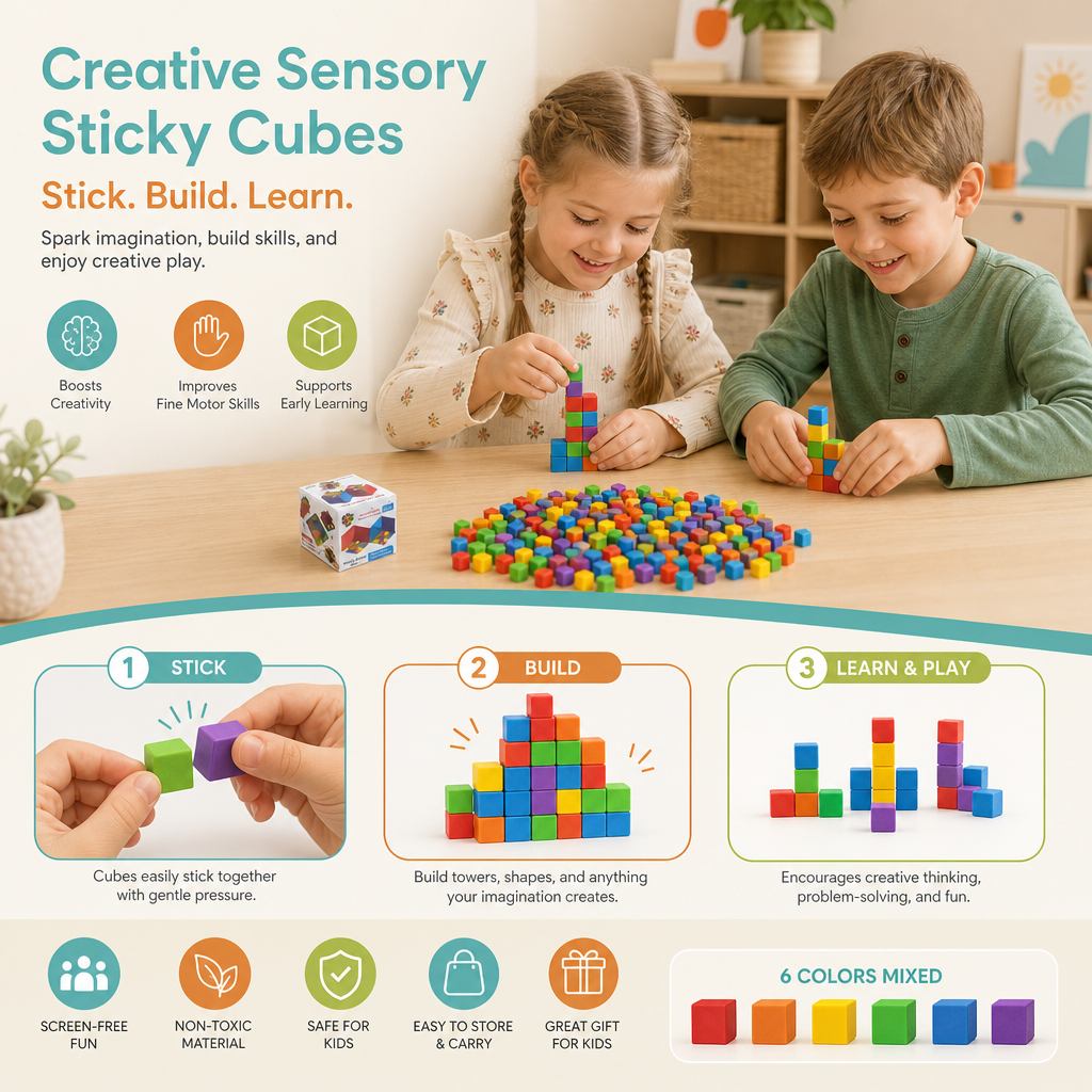 Creative Sensory Sticky Cubes