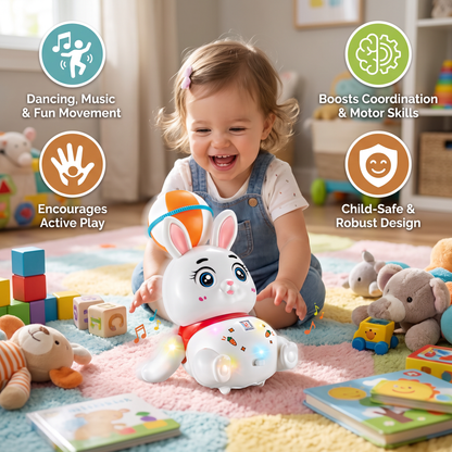 Interactive Dancing Rabbit Toy – Lights, Music & Fun Movement