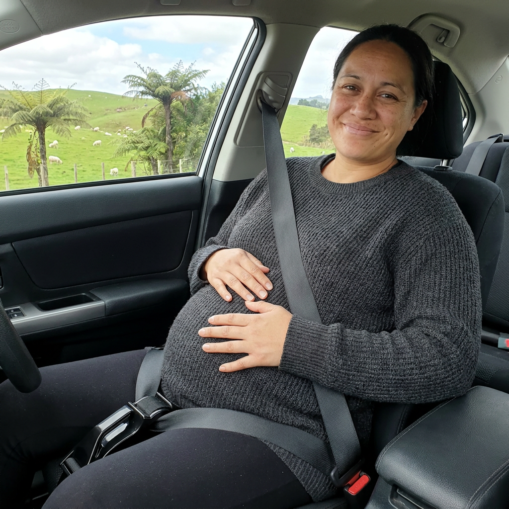 Car Travel Maternity Belly Support Strap – Adjustable & Comfortable Pregnancy Support