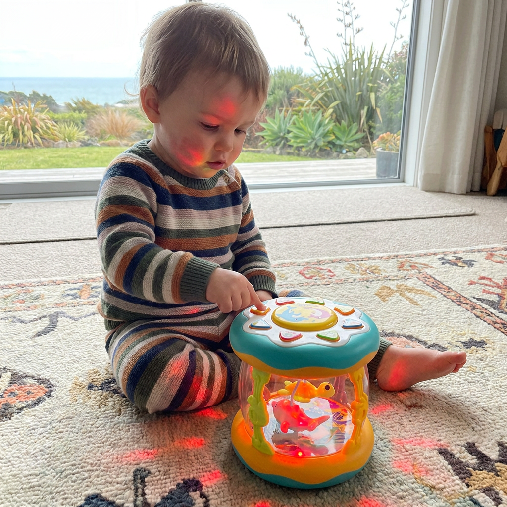 Interactive Musical Toy with Lights – Montessori Sensory & Soothing Lullaby Toy