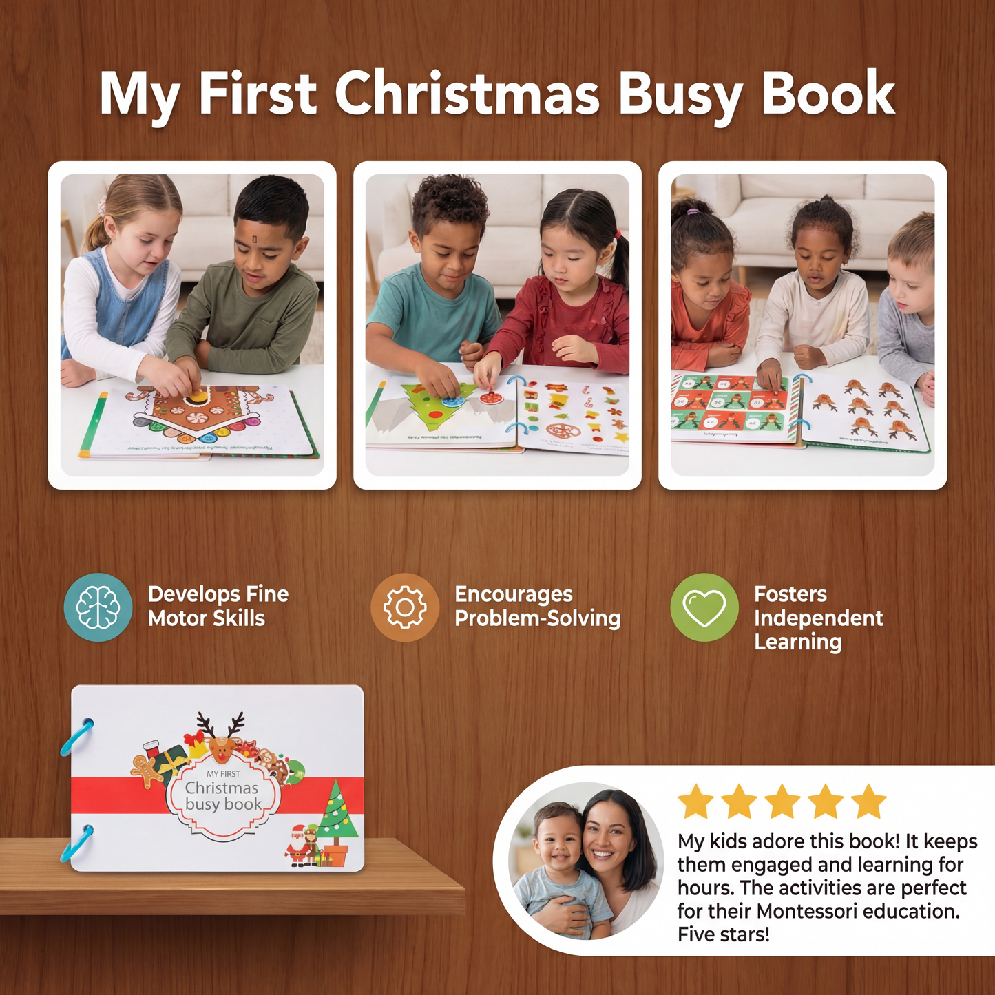 Educational Montessori Christmas Story Book