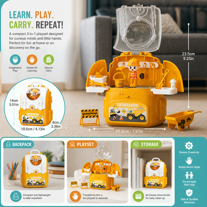 3-in-1 Backpack Playset for on the Go