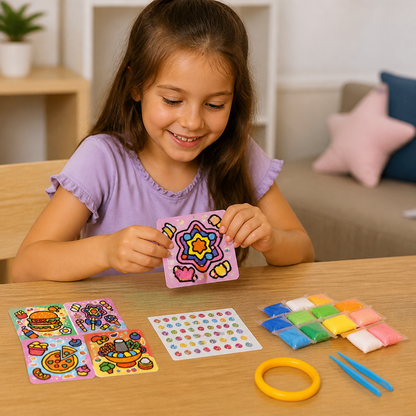DIY Clay Sticker Art & Craft Kit for Kids