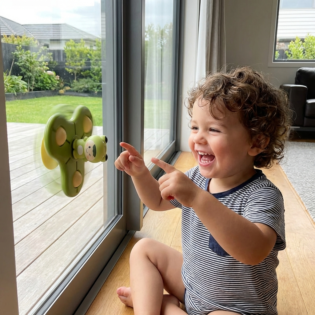 Montessori Suction Cup Spinner – Spinning Learning Toy
