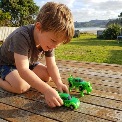Wind-Up Transforming Animal Car Toy