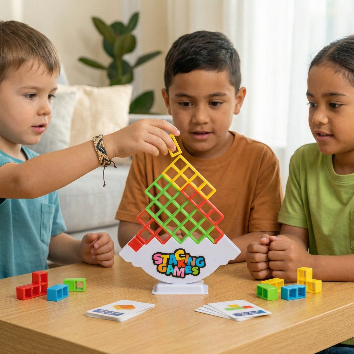 Stacking Tower Balance Game