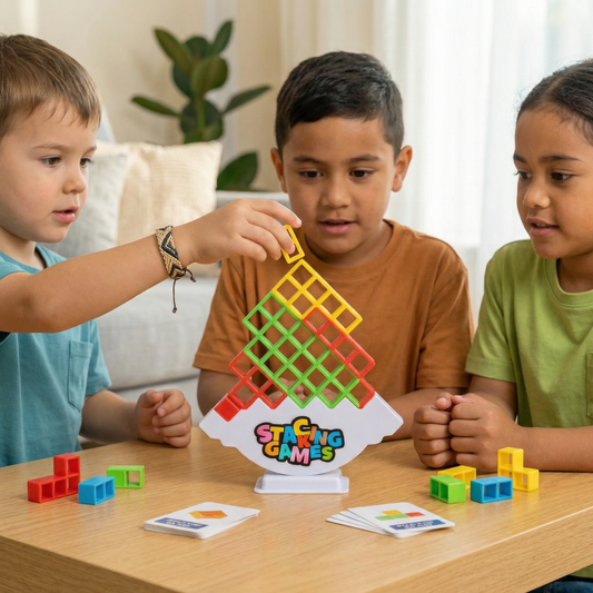 Stacking Tower Balance Game