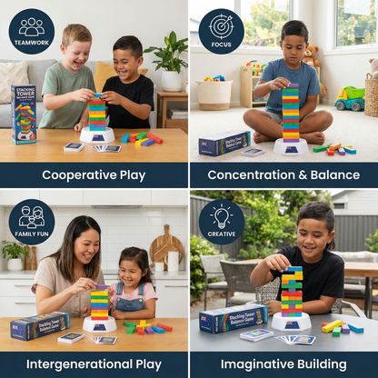 Stacking Tower Balance Game