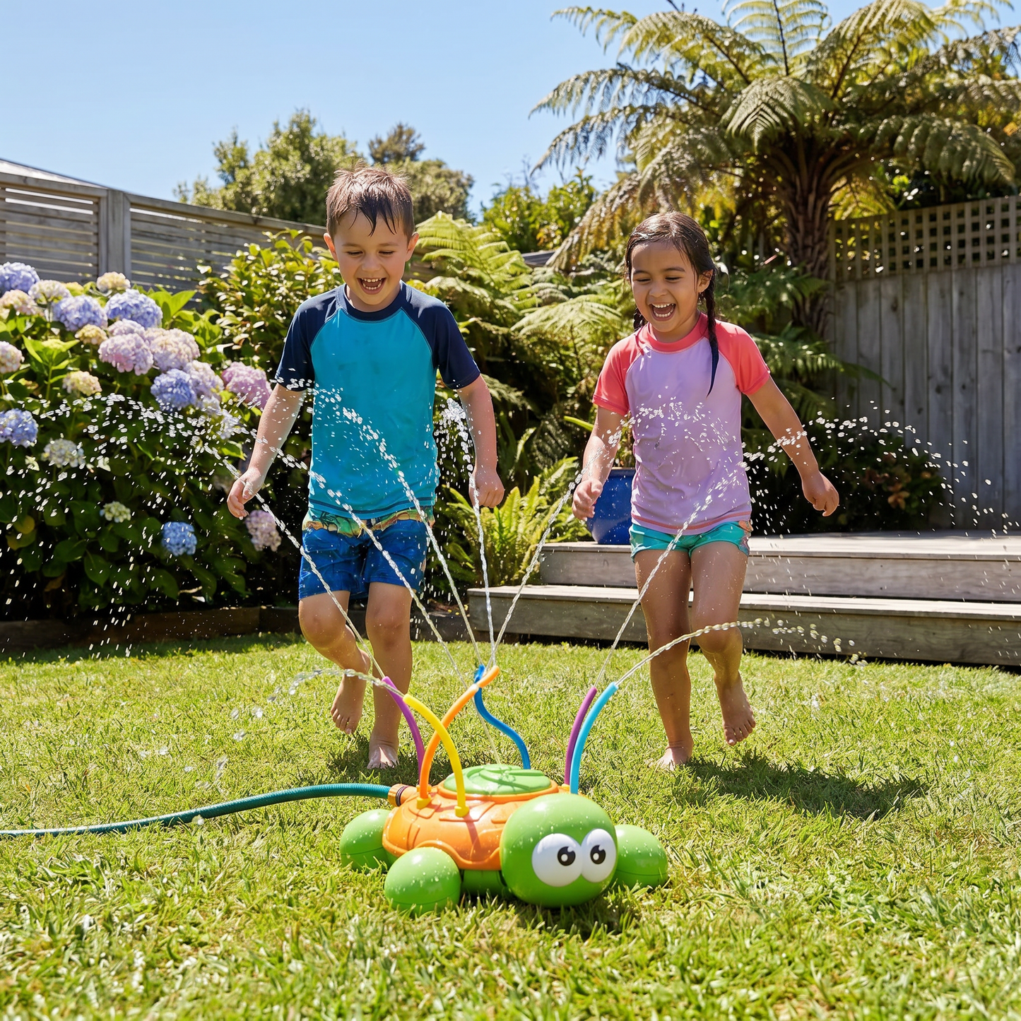 Turtle Water Sprinkler – Rotating Garden Fun for Kids on Hot Summer Days