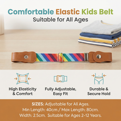 Comfortable Elastic Kids Belt – Suitable for All Ages