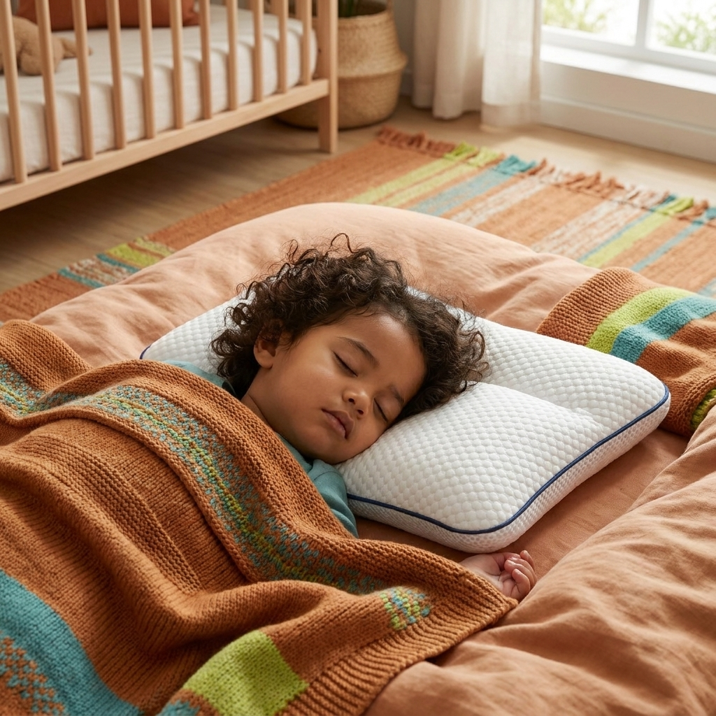 Ergonomic Neck Support Memory Foam Kids Pillow