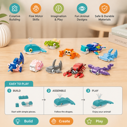 Animal Building Blocks Set
