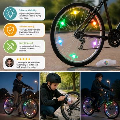 Colorful LED Bicycle Wheel Spoke Lights