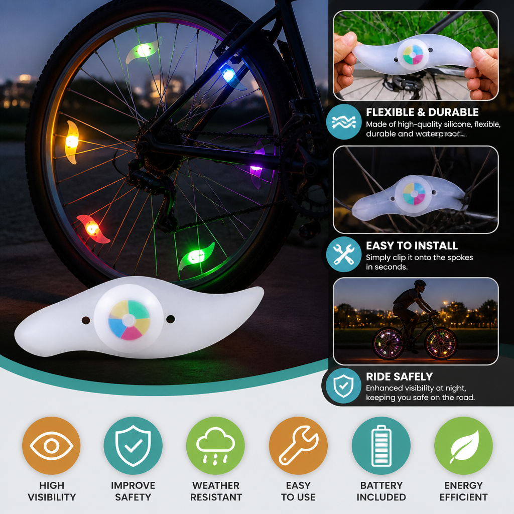 Colorful LED Bicycle Wheel Spoke Lights