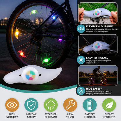 Colorful LED Bicycle Wheel Spoke Lights