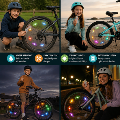 Colorful LED Bicycle Wheel Spoke Lights