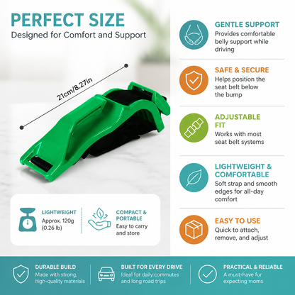 Car Travel Maternity Belly Support Strap – Adjustable & Comfortable Pregnancy Support