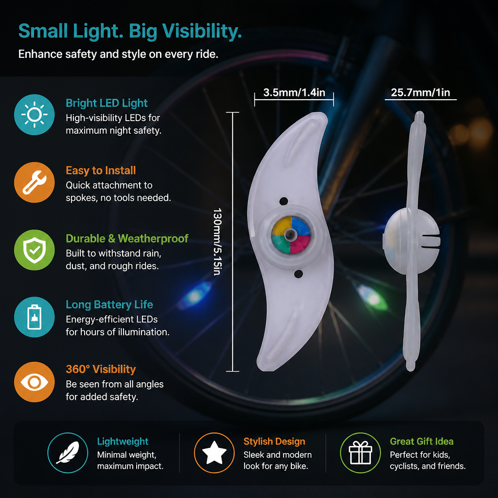 Colorful LED Bicycle Wheel Spoke Lights