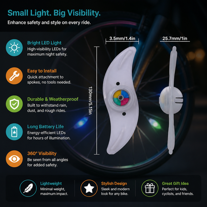 Colorful LED Bicycle Wheel Spoke Lights