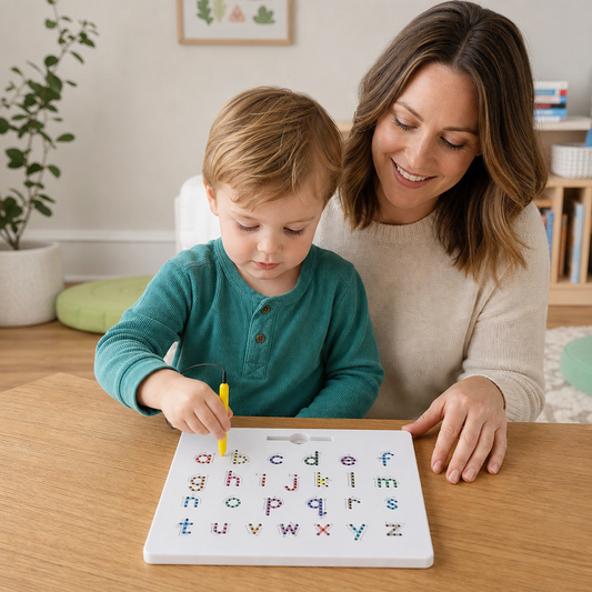 2-in-1 Magnetic Letter Tracing Board for Uppercase & Lowercase Writing Practice