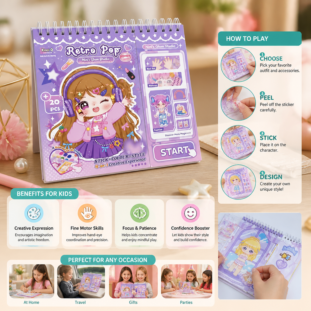 Princess Dress-Up Sticker Activity Book
