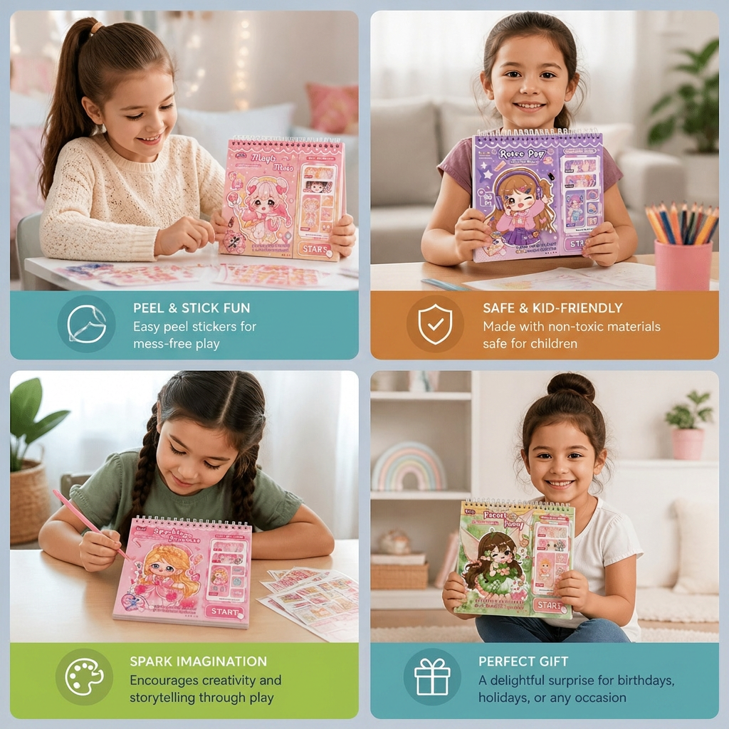 Princess Dress-Up Sticker Activity Book