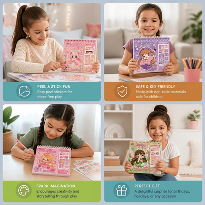 Princess Dress-Up Sticker Activity Book