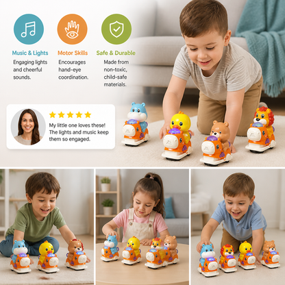 Interactive Animal Swing Toy with Music & Lights