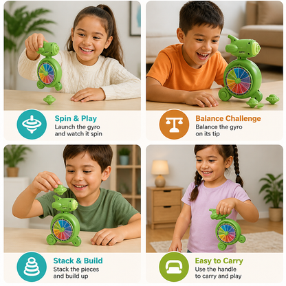 5-in-1 Gyro Educational Toy – Spinning, Balancing & Stacking Skill Game for Kids
