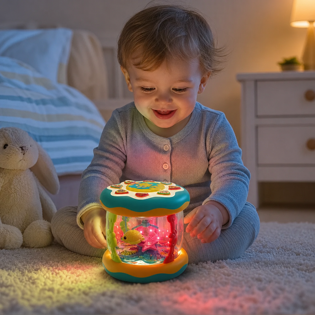 Interactive Musical Toy with Lights – Montessori Sensory & Soothing Lullaby Toy