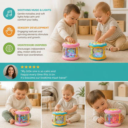 Interactive Musical Toy with Lights – Montessori Sensory & Soothing Lullaby Toy