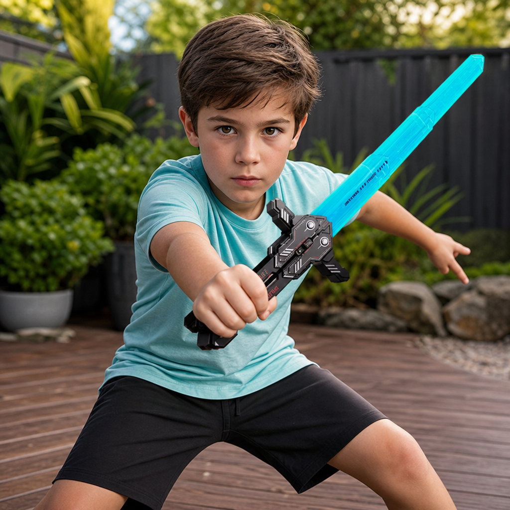 Glowing Telescopic Butterfly Sword Toy