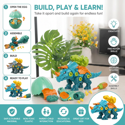 DIY Build & Transform Dinosaur Egg Toy