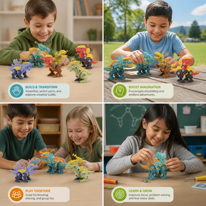 DIY Build & Transform Dinosaur Egg Toy