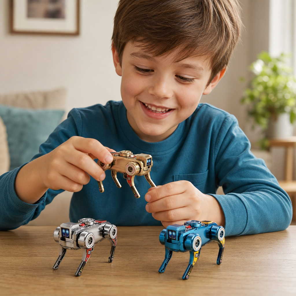 3-in-1 Mechanical Robot Dog Fidget Spinner Toy