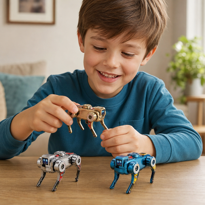 3-in-1 Mechanical Robot Dog Fidget Spinner Toy