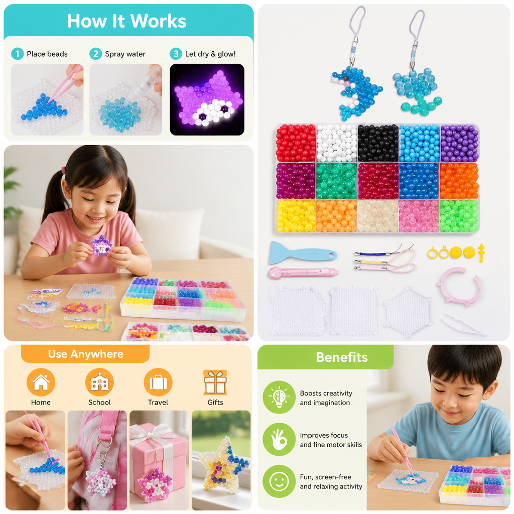 DIY Glow-in-the-Dark Water Bead Craft Kit