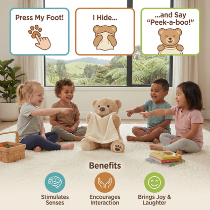 Peek-a-boo Teddy Bear – Interactive Plush Toy