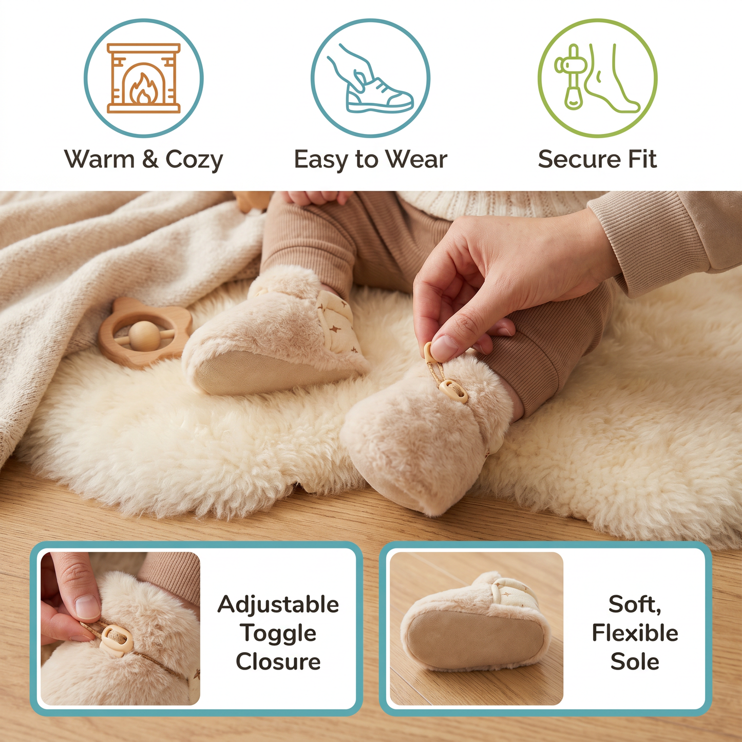 Fluffy Sock Shoes for Babies